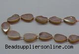 CNG2721 15.5 inches 18*28mm - 20*30mm freeform rose quartz beads