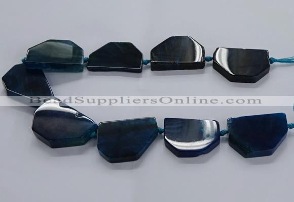 CNG2743 15.5 inches 28*40mm - 30*45mm freeform agate beads