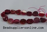 CNG2770 15.5 inches 20*22mm - 22*26mm freeform agate beads