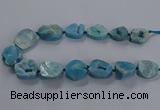 CNG2804 15.5 inches 25*30mm - 30*40mm freeform druzy agate beads