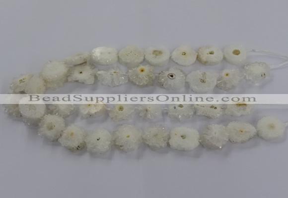 CNG2845 15.5 inches 15*20mm - 25*30mm freeform druzy agate beads