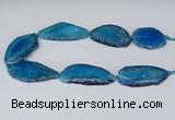 CNG2953 15.5 inches 25*35mm - 30*50mm freeform agate beads