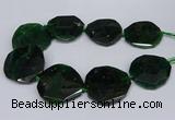 CNG2962 15.5 inches 42*45mm - 45*50mm faceted freeform agate beads