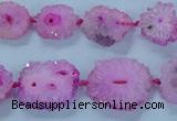 CNG2968 15.5 inches 8*10mm - 15*18mm freeform druzy agate beads