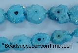 CNG2970 15.5 inches 8*10mm - 15*18mm freeform druzy agate beads