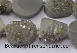 CNG2976 15.5 inches 13*18mm - 20*25mm freeform druzy agate beads