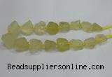 CNG3005 15.5 inches 15*20mm - 22*30mm nuggets lemon quartz beads