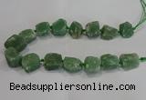 CNG3007 15.5 inches 15*20mm - 22*30mm nuggets green aventurine beads