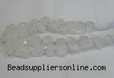 CNG3015 15.5 inches 15*20mm - 22*30mm nuggets white crystal beads