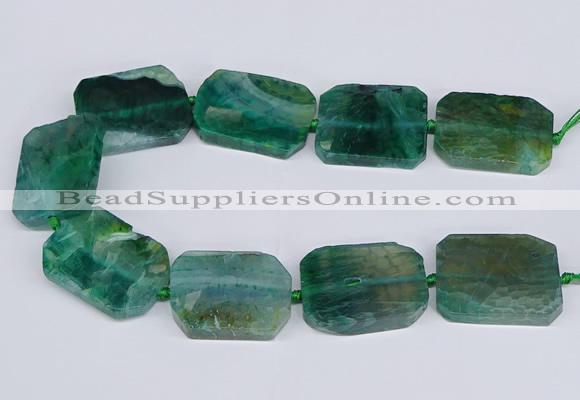 CNG3084 15.5 inches 30*40mm - 35*45mm freeform agate beads