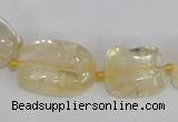 CNG313 15.5 inches 10*14mm – 15*20mm nuggets citrine gemstone beads