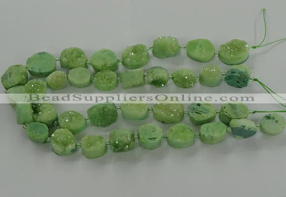 CNG3148 15.5 inches 12*16mm - 20*25mm freeform druzy agate beads