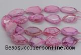 CNG3360 15.5 inches 30*35mm - 35*45mm faceted freeform agate beads