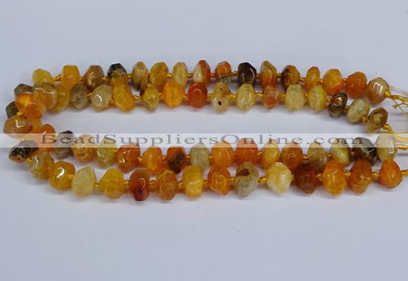 CNG3365 15.5 inches 10*14mm - 12*16mm nuggets agate beads