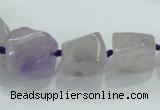 CNG338 15.5 inches 8*10mm - 18*22mm faceted nuggets amethyst beads