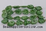 CNG3416 15.5 inches 18*25mm - 30*35mm freeform plated druzy agate beads