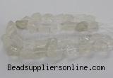 CNG3421 15.5 inches 15*20mm - 20*30mm nuggets white crystal beads