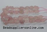 CNG3422 15.5 inches 15*20mm - 20*30mm nuggets rose quartz beads