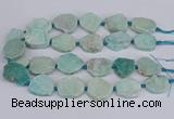 CNG3469 15.5 inches 20*25mm - 30*35mm freeform amazonite beads