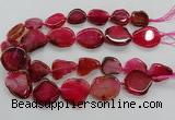 CNG3515 15.5 inches 20*25mm - 25*35mm freeform agate slab beads