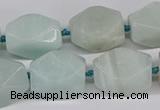 CNG3525 15.5 inches 13*18mm - 15*20mm faceted nuggets amazonite beads