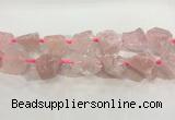 CNG3560 15.5 inches 18*20mm - 25*30mm nuggets rough rose quartz beads