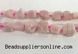 CNG3561 15.5 inches 18*20mm - 25*30mm nuggets rough rose quartz beads