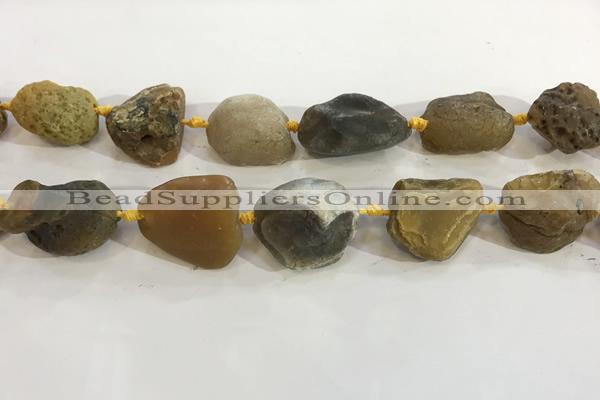 CNG3569 15.5 inches 18*20mm - 25*30mm nuggets rough agate beads