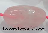 CNG358 15.5 inches 25*40mm - 40*60mm nuggets rose quartz beads