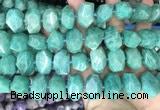 CNG3610 15.5 inches 13*20mm - 15*24mm faceted nuggets amazonite beads