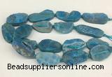 CNG3622 20*35mm - 30*45mm freeform plated druzy agate beads