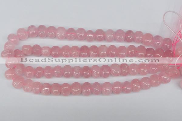 CNG41 15.5 inches 11*15mm nuggets rose quartz gemstone beads