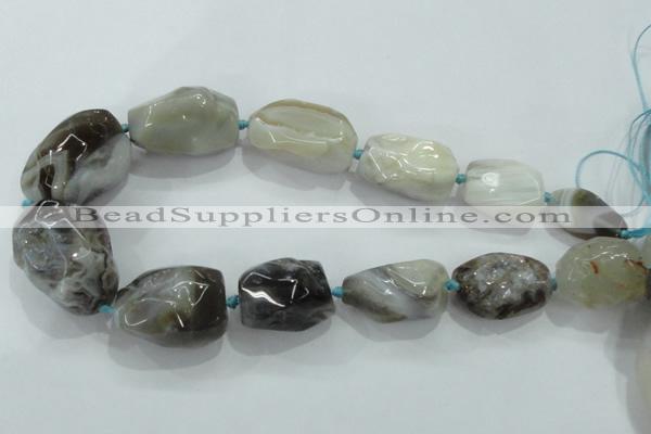 CNG415 15.5 inches 18*20mm - 28*40mm nuggets agate gemstone beads