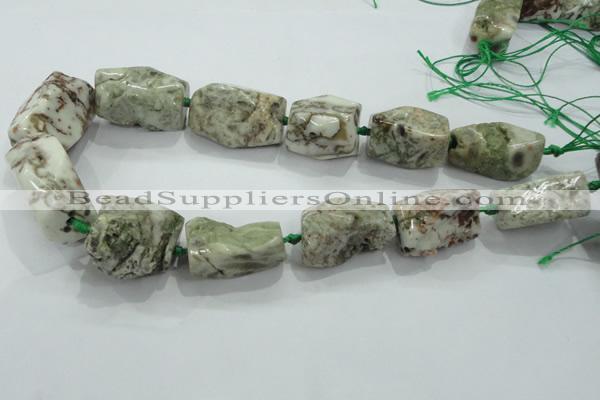 CNG417 15.5 inches 15*20mm - 25*35mm nuggets agate gemstone beads