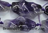 CNG424 15.5 inches 20*30mm - 25*50mm nuggets amethyst beads