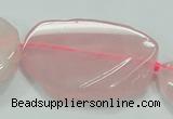 CNG460 15.5 inches 20*30mm - 45*55mm nuggets rose quartz beads