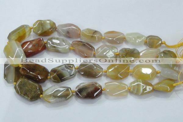 CNG468 15.5 inches 15*20mm - 20*32mm nuggets agate beads