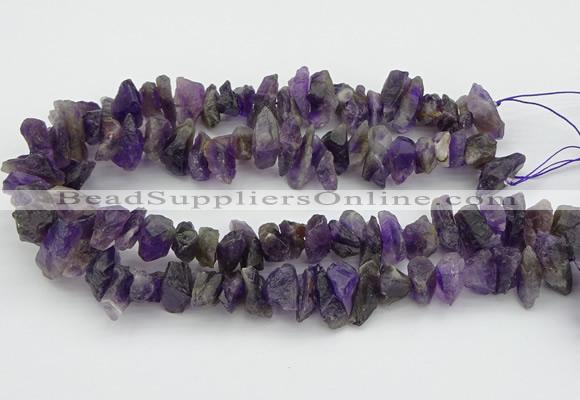 CNG5032 15.5 inches 8*25mm - 12*40mm nuggets amethyst beads