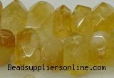 CNG5048 15.5 inches 12*16mm - 13*18mm faceted nuggets citrine beads