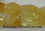 CNG5050 15.5 inches 13*18mm - 15*20mm faceted nuggets citrine beads