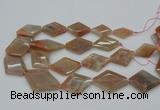 CNG5064 15.5 inches 20*30mm - 35*45mm faceted freeform sunstone beads