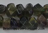 CNG5097 15.5 inches 10*14mm - 12*16mm faceted nuggets fluorite beads