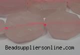 CNG5114 15.5 inches 14*20mm - 18*25mm freeform matte rose quartz beads