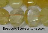 CNG5129 15.5 inches 15*18mm - 15*20mm faceted freeform citrine beads