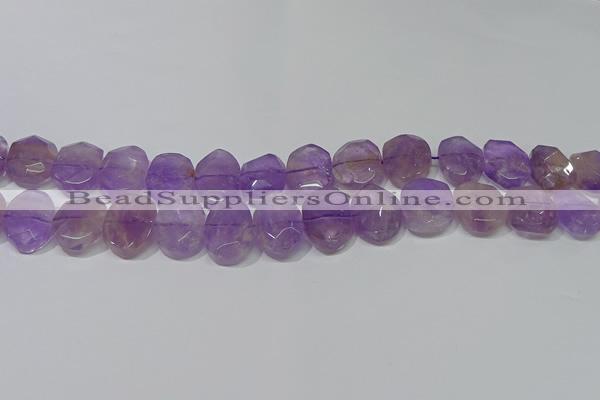 CNG5131 15.5 inches 15*18mm - 15*20mm faceted freeform ametrine beads