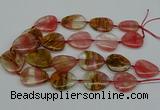 CNG5155 16*22mm - 30*35mm freeform volcano cherry quartz beads