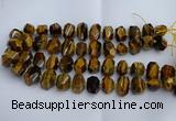 CNG5200 12*16mm - 15*20mm faceted nuggets yellow tiger eye beads