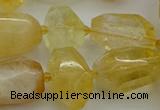 CNG5232 15.5 inches 12*16mm - 15*25mm faceted nuggets citrine beads