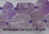 CNG5234 15.5 inches 13*18mm - 18*25mm faceted nuggets amethyst beads