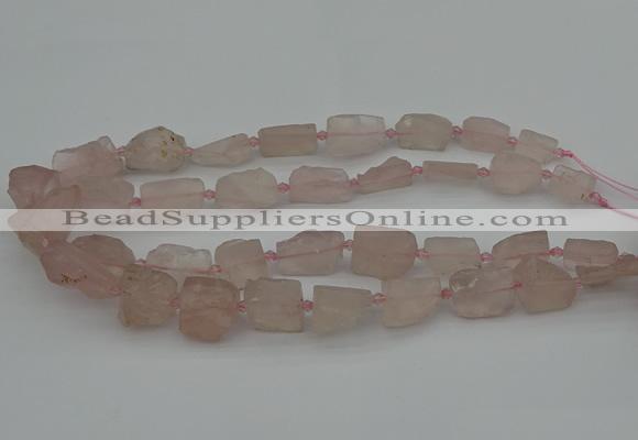 CNG5241 15.5 inches 8*12mm - 15*25mm nuggets rose quartz beads